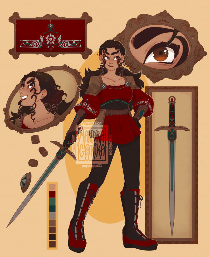 Character Sheet Commission for @bittertrees Character Sheet Commission for @bittertrees