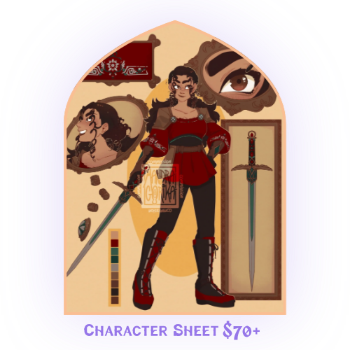 Character Sheet $70+